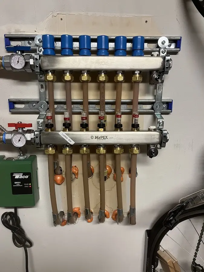 Plumber performing Gas Leak Detection at a residential property in North Ridgeville